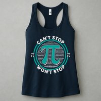 3.14 Pi Day Can't Stop Pi Won't Stop Womens Tank Top