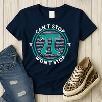 3.14 Pi Day Can't Stop Pi Won't Stop Womens T-Shirt
