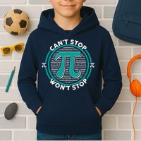 3.14 Pi Day Can't Stop Pi Won't Stop Kids Hoodie