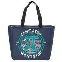 3.14 Pi Day Can't Stop Pi Won't Stop Zip Tote Bag