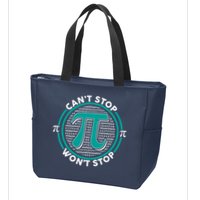 3.14 Pi Day Can't Stop Pi Won't Stop Zip Tote Bag