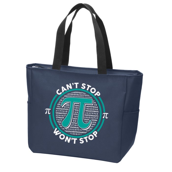 3.14 Pi Day Can't Stop Pi Won't Stop Zip Tote Bag