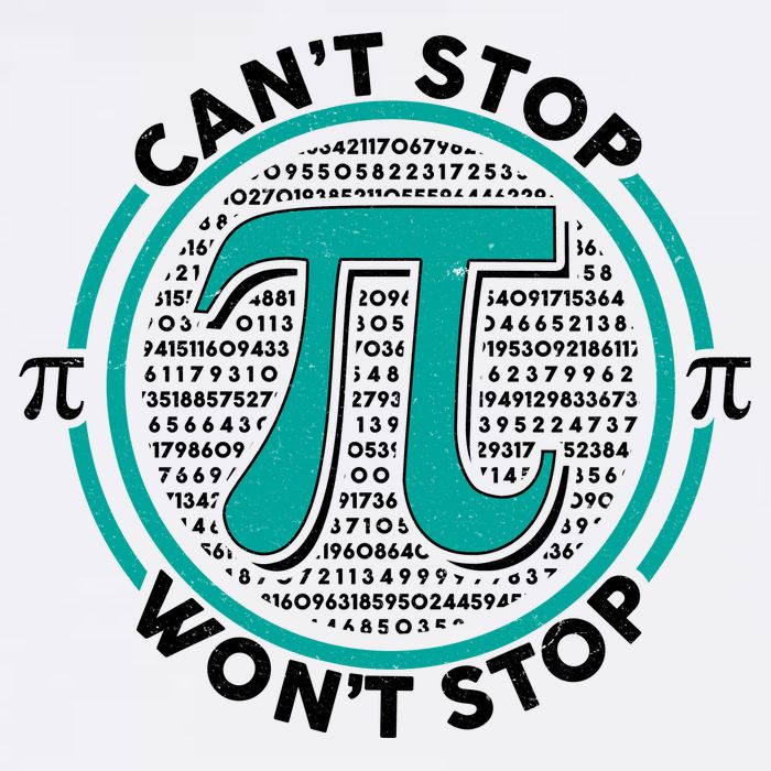3.14 Pi Day Can't Stop Pi Won't Stop Garment-Dyed Sweatshirt