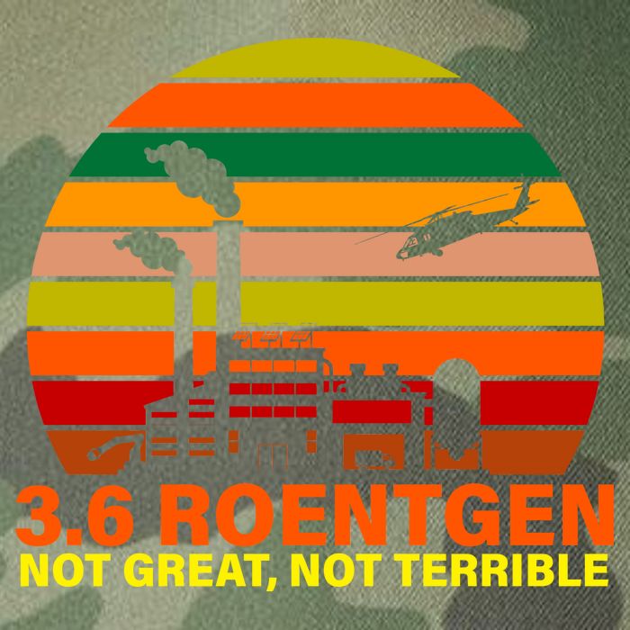 3.6 Roentgen Not Great, Not Terrible Legacy Tie Dye Trucker Hat