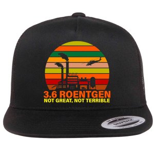 3.6 Roentgen Not Great, Not Terrible Flat Bill Trucker Hat