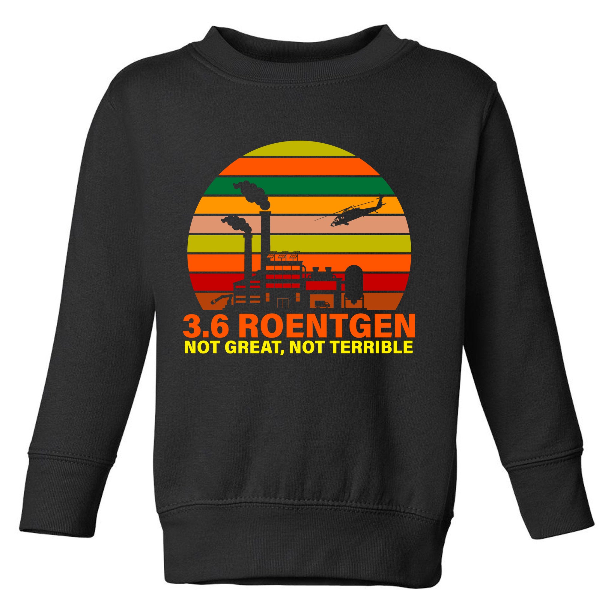 3.6 Roentgen Not Great, Not Terrible Toddler Sweatshirt