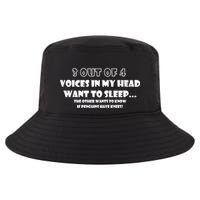 3 Out Of 4 Voices In My Head Funny Penguins  Cool Comfort Performance Bucket Hat