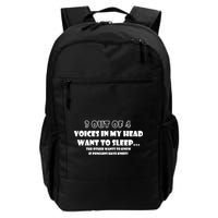 3 Out Of 4 Voices In My Head Funny Penguins  Daily Commute Backpack
