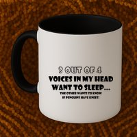 3 Out Of 4 Voices In My Head Funny Penguins  Mug