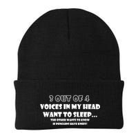 3 Out Of 4 Voices In My Head Funny Penguins  Beanie
