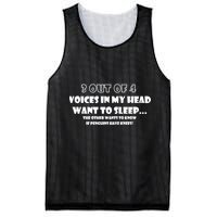 3 Out Of 4 Voices In My Head Funny Penguins  Mesh Reversible Basketball Jersey Tank