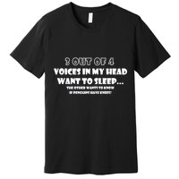 3 Out Of 4 Voices In My Head Funny Penguins  Premium T-Shirt