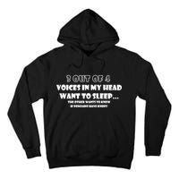 3 Out Of 4 Voices In My Head Funny Penguins  Tall Hoodie