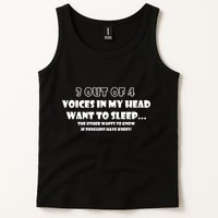 3 Out Of 4 Voices In My Head Funny Penguins  Tank Top