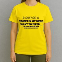 3 Out Of 4 Voices In My Head Funny Penguins  T-Shirt