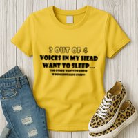 3 Out Of 4 Voices In My Head Funny Penguins  Womens T-Shirt