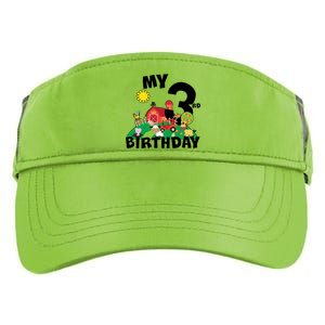 3 Year Old Farm My 3rd Birthday Adult Drive Performance Visor