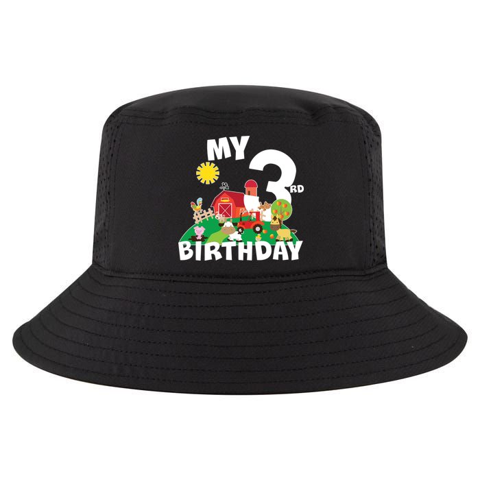 3 Year Old Farm My 3rd Birthday Cool Comfort Performance Bucket Hat