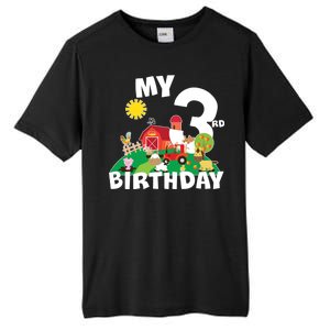 3 Year Old Farm My 3rd Birthday Tall Fusion ChromaSoft Performance T-Shirt