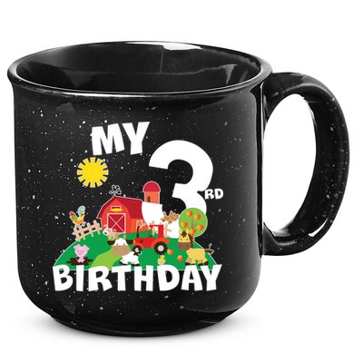 3 Year Old Farm My 3rd Birthday 15oz Campfire Ceramic Mug