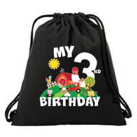 3 Year Old Farm My 3rd Birthday Drawstring Bag