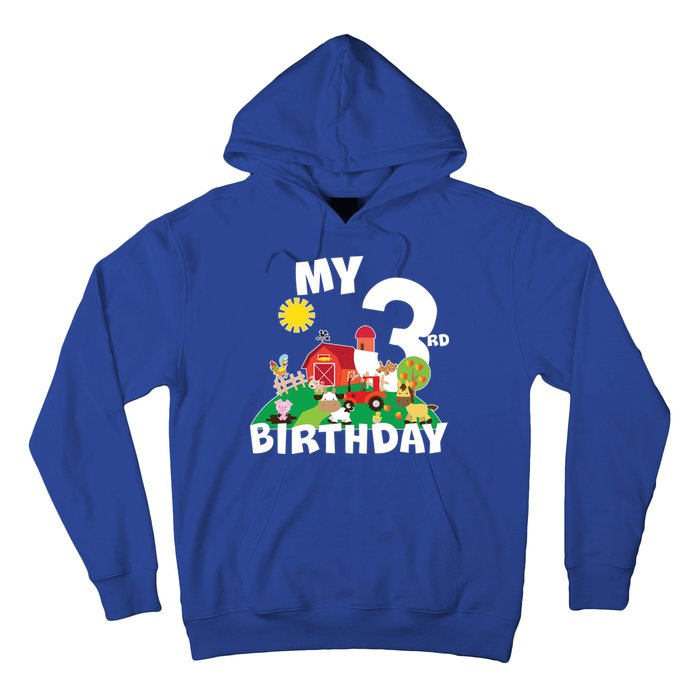 3 Year Old Farm My 3rd Birthday Hoodie