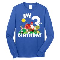 3 Year Old Farm My 3rd Birthday Long Sleeve Shirt