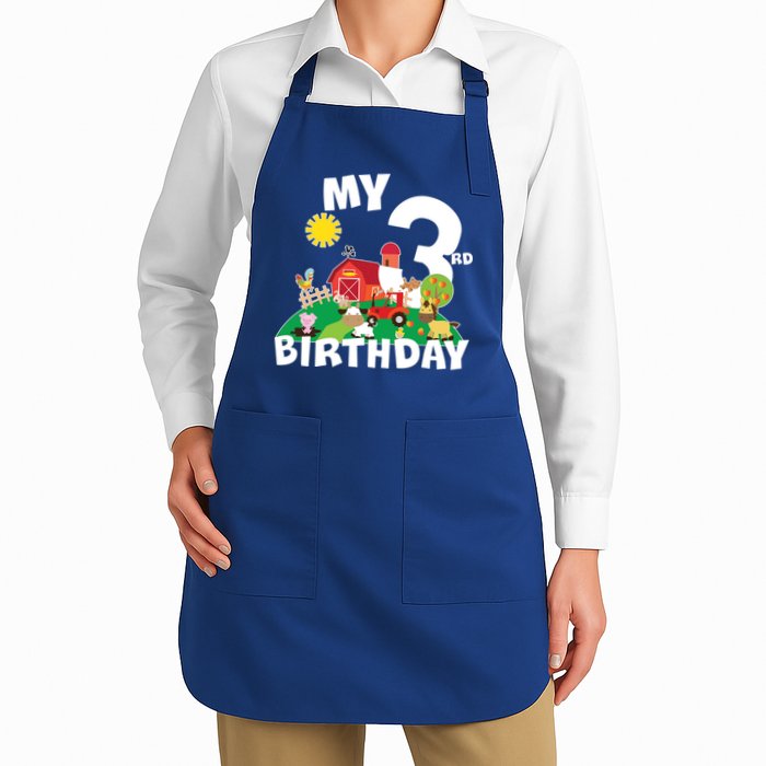 3 Year Old Farm My 3rd Birthday Apron