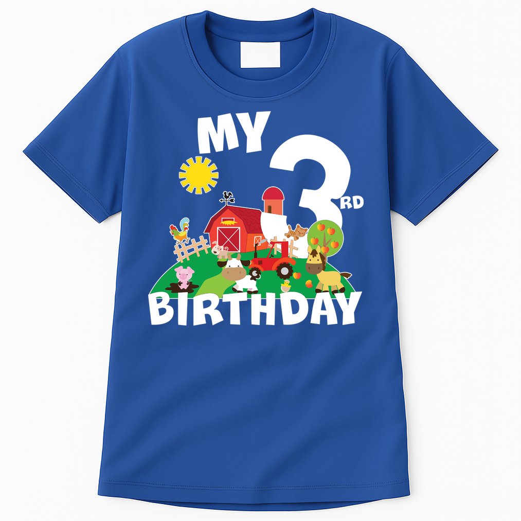 3 Year Old Farm My 3rd Birthday Tall T-Shirt