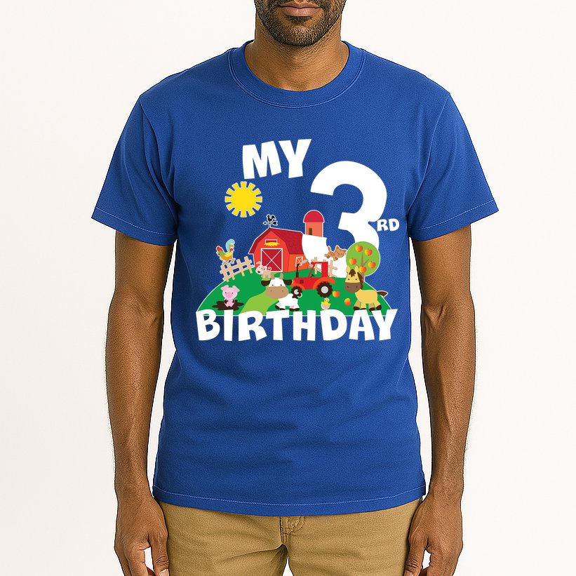 3 Year Old Farm My 3rd Birthday Tall T-Shirt