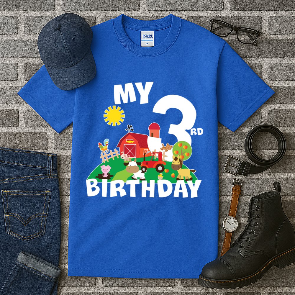 3 Year Old Farm My 3rd Birthday Tall T-Shirt