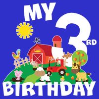 3 Year Old Farm My 3rd Birthday Tall T-Shirt