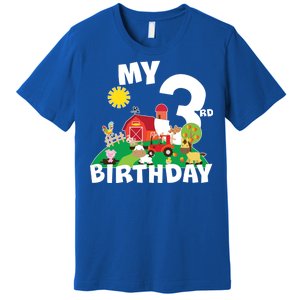 3 Year Old Farm My 3rd Birthday Premium T-Shirt