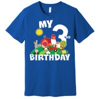 3 Year Old Farm My 3rd Birthday Premium T-Shirt