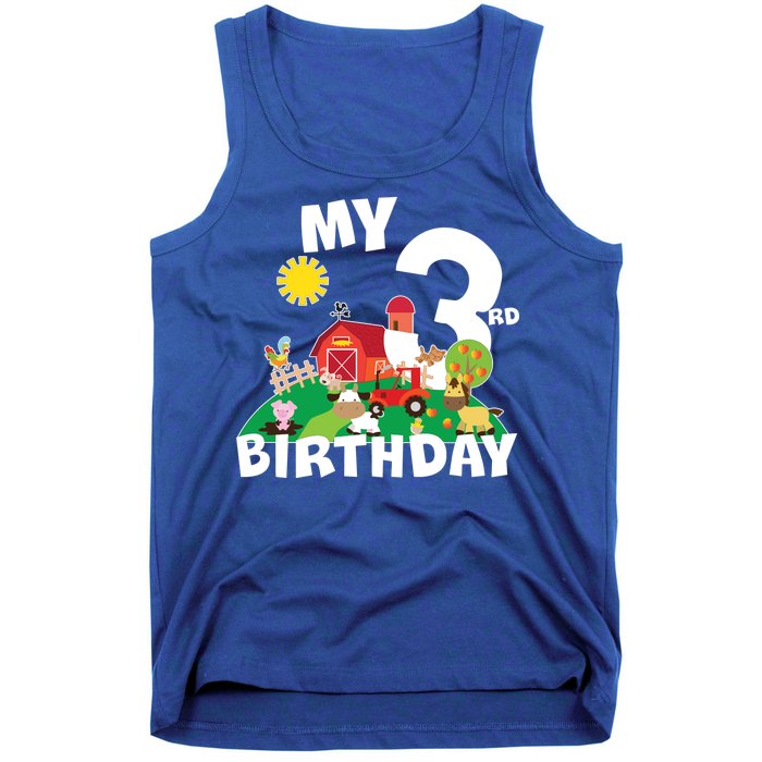 3 Year Old Farm My 3rd Birthday Tank Top