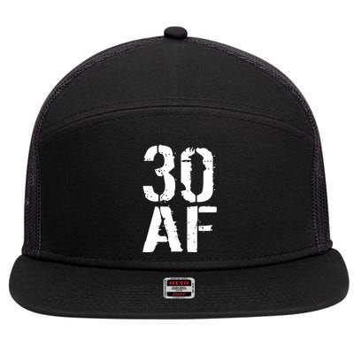 30 AF 30th Birthday 7 Panel Mesh Trucker Snapback Hat