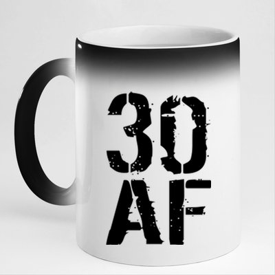 30 AF 30th Birthday 11oz Black Color Changing Mug