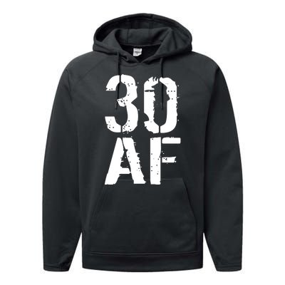 30 AF 30th Birthday Performance Fleece Hoodie