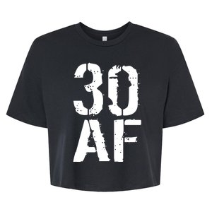 30 AF 30th Birthday Bella+Canvas Jersey Crop Tee