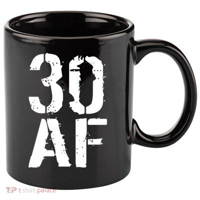 30 AF 30th Birthday 11oz C Handle Ceramic Mug