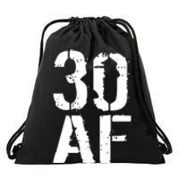 30 AF 30th Birthday Drawstring Bag