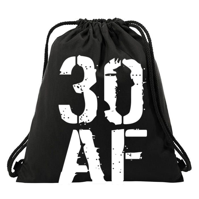 30 AF 30th Birthday Drawstring Bag