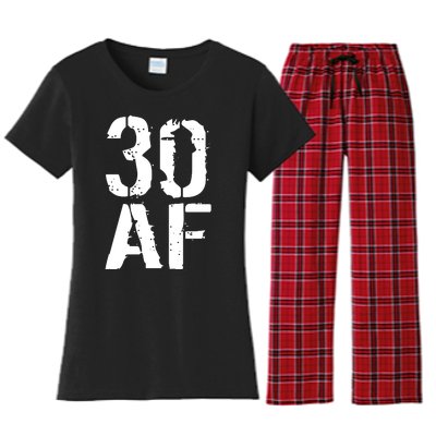 30 AF 30th Birthday Women's Flannel Pajama Set