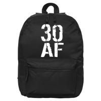 30 AF 30th Birthday 16 in Basic Backpack