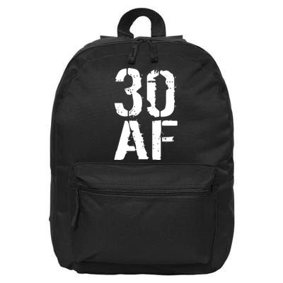 30 AF 30th Birthday 16 in Basic Backpack