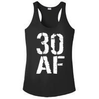 30 AF 30th Birthday Ladies PosiCharge Competitor Racerback Tank