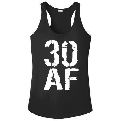 30 AF 30th Birthday Ladies PosiCharge Competitor Racerback Tank