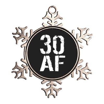 30 AF 30th Birthday Metallic Star Ornament