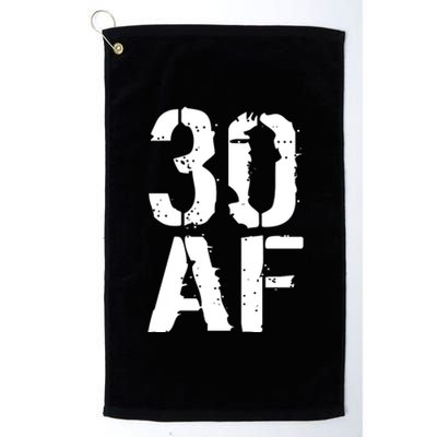 30 AF 30th Birthday Platinum Collection Golf Towel