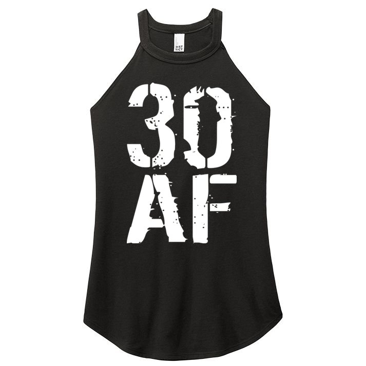 30 AF 30th Birthday Women's Perfect Tri Rocker Tank